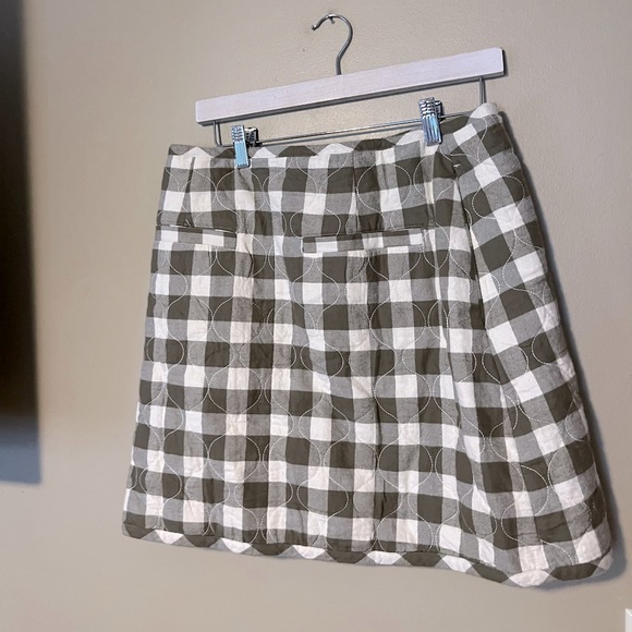 Madewell Quilted Flannel Mini Skirt In Gingham Check NEW - Picture 6 of 10